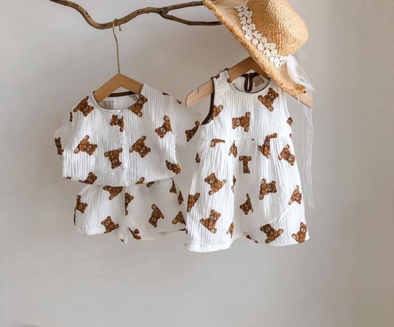 2022夏新品★子供服　上下セット/ワンピース　80-120cm