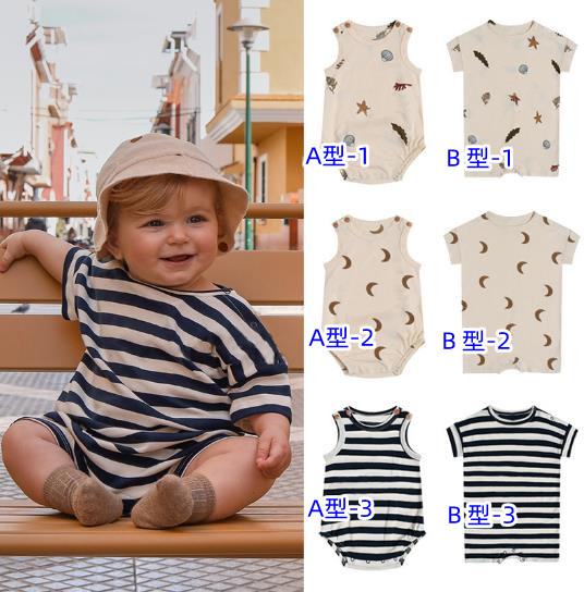 2022夏新品★子供服　トップス　ロンパース　66-90cm　6色