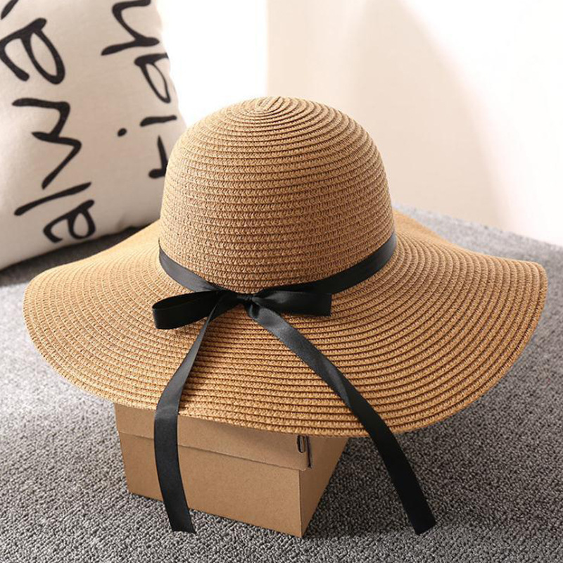 季節の流行・日除け帽・レディース・ins・草編み・人気・ファッション帽子・2色