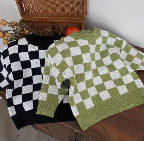 秋冬新作★子供服★トップス★ニット服★チャック柄★男女兼用★セーター★2色★90-130CM