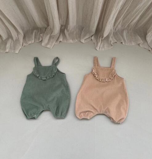 2022★春秋新作★韓国風ベビー服★サロペット★コーデュロイ★2色66-90CM