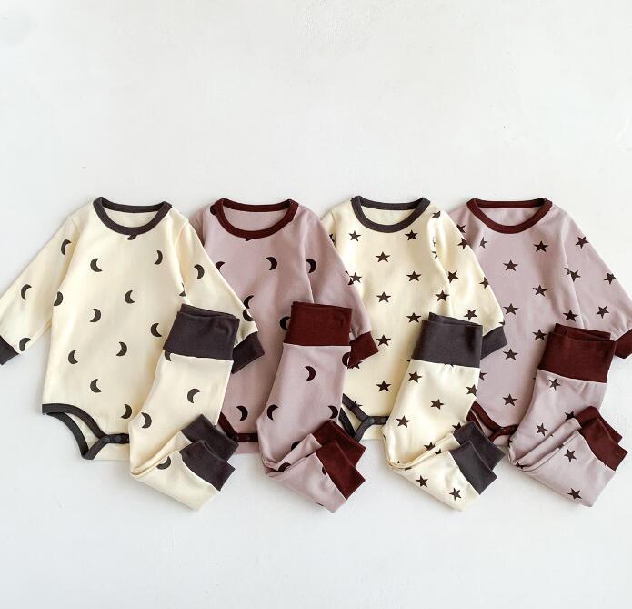 子供服★ロンパース+ズボン★セットアップ★韓国風子供服★ベビー★部屋着★4色★66-90CM