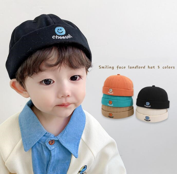 子供用★帽子★キッズ帽子★キッズ★男女兼用★カジュアル★笑顔★5色