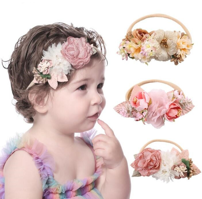 子供用★欧米風★ヘアバンド★髪飾り★ヘアアクセサリー★ベビー★撮影道具★可愛い★5色