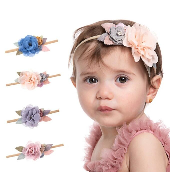 子供用★欧米風★ヘアバンド★髪飾り★ヘアアクセサリー★ベビー★撮影道具★可愛い★4色