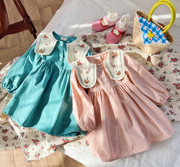 2023春新品★子供服　ワンピース　90-140cm★2色