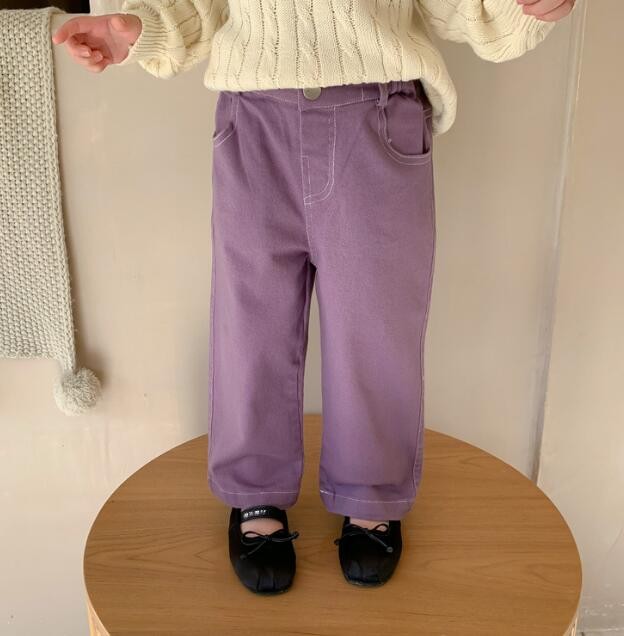 春新作★韓国風子供服★ボトムス★ズボン★2色80-130CM