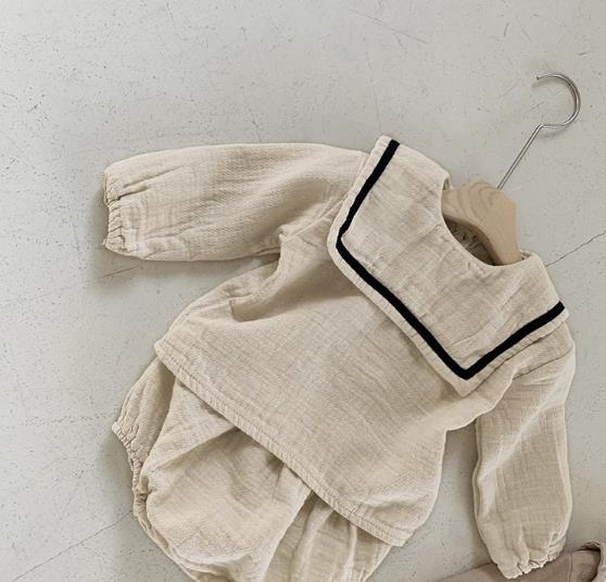 2023春新品★子供服　長袖+ショートパンツ　セットアップ　66-90cm