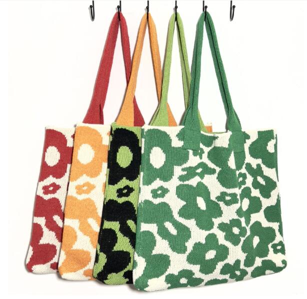 【バッグ】レディースバッグ・ニットバッ・トートバッグ・ 肩掛けトートグ