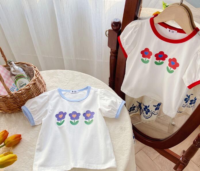 2023夏新作★♪子供服★♪可愛い半袖Tシャツ★♪90-140cm★♪韓国風★♪