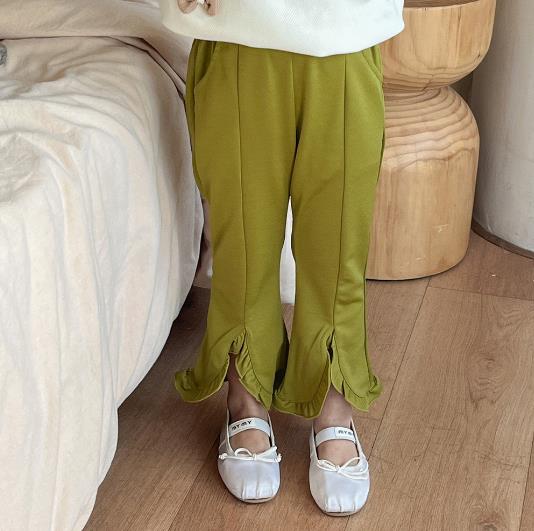 2023春新品★子供服　ボトムス　ズボン　九分丈　90-130cm