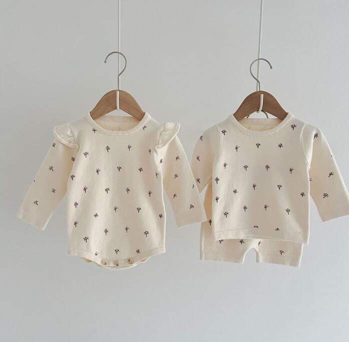 2023★春新作★韓国風子供服★ロンパース★トップス+ズボン2セット★66-100CM