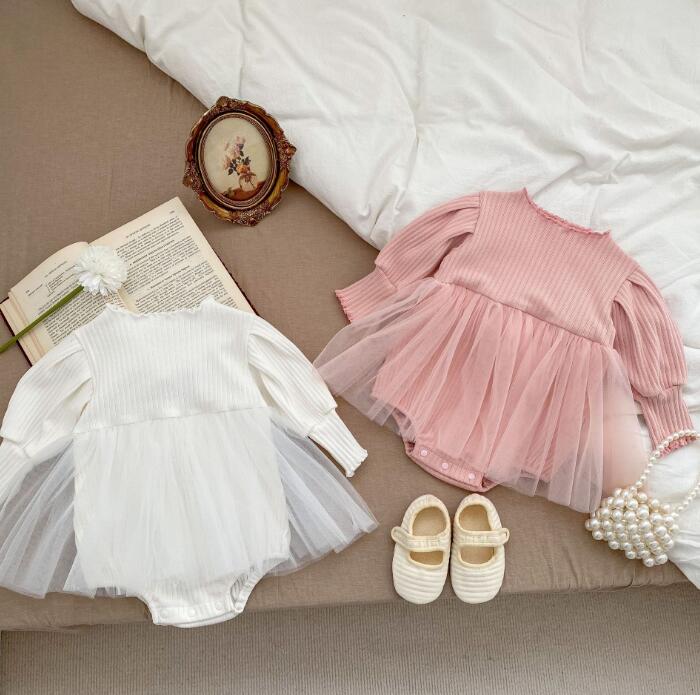 子供服★ロンパース★連体服★長袖★ベビー★無地★可愛い★2色★66-90CM