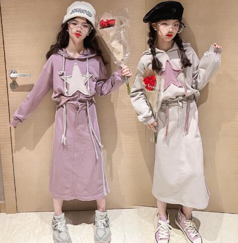 2023新品★子供服　トップス+スカート　セットアップ★110-170cm★2色