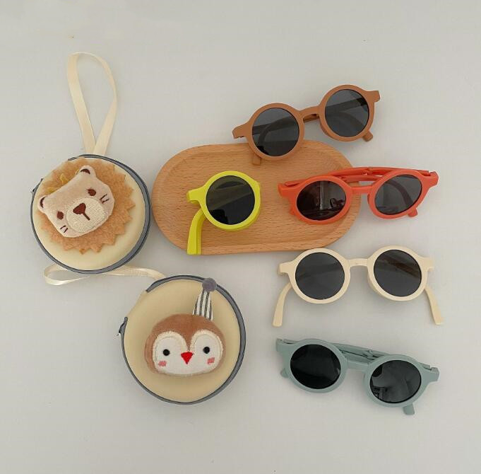 メガネ+収納箱★日焼け防止★キッズ★子供用★サングラス★子供向けメガネ★折り畳み可能★14色