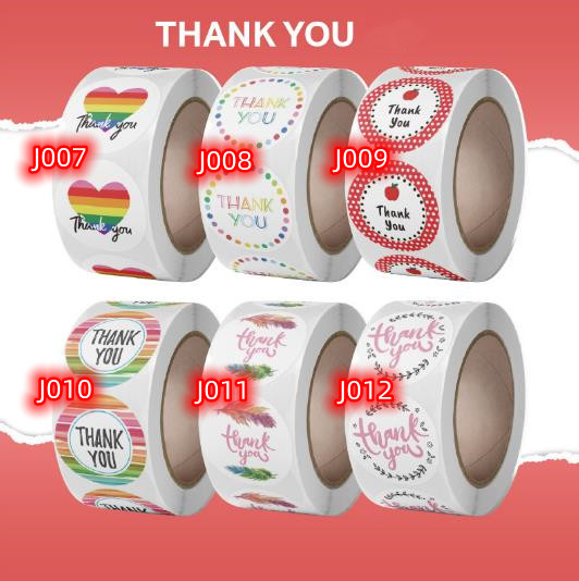 包装資材★手作り工芸品★プレゼントの装飾など★粘着シール★1巻き=500P