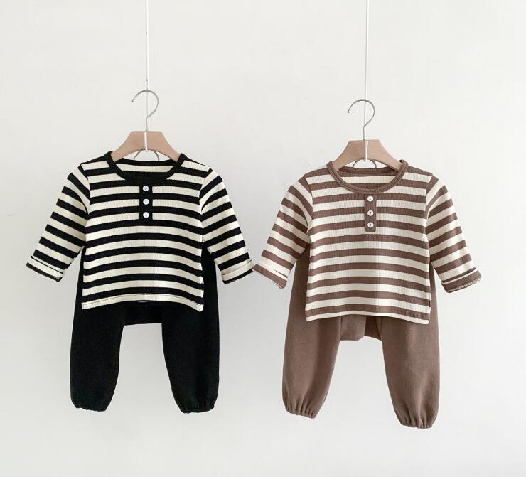 2023新品★子供服　トップス+ズボン　セットアップ★73-100cm★2色