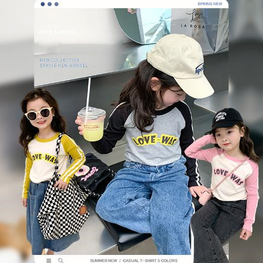 2023春新品★子供服　トップス　長袖　80-150cm★3色