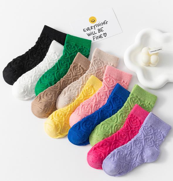 2023春新品★子供用靴下　ソックス　くつした　4足組み　S-XL★