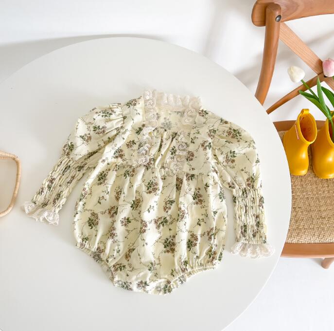 子供服★ロンパース★連体服★長袖★ベビー★花柄★可愛い★66-100CM