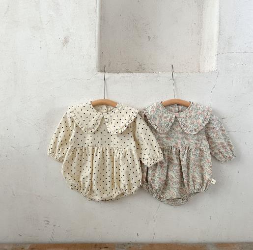 2023春新品★子供服　ロンパース　66-100cm★2色