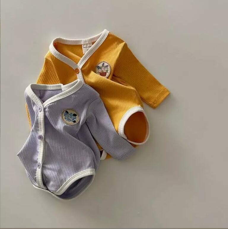 2023春新作★♪子供服★♪韓国風服★♪ベビーロンパース★2色★♪66-90cm