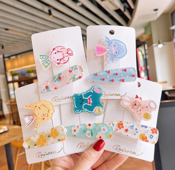 子供用★キッズ★髪飾り★まとめ髪用★ヘアアクセサリー★ヘアピン★2枚入り★多色