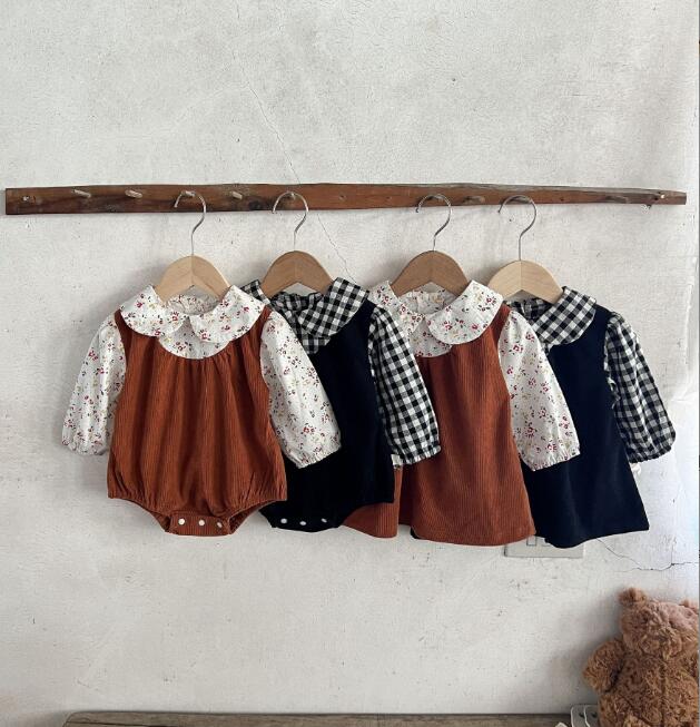 2023★春新作★韓国風ベビー服★ロンパース★ワンピース★4色66-100CM