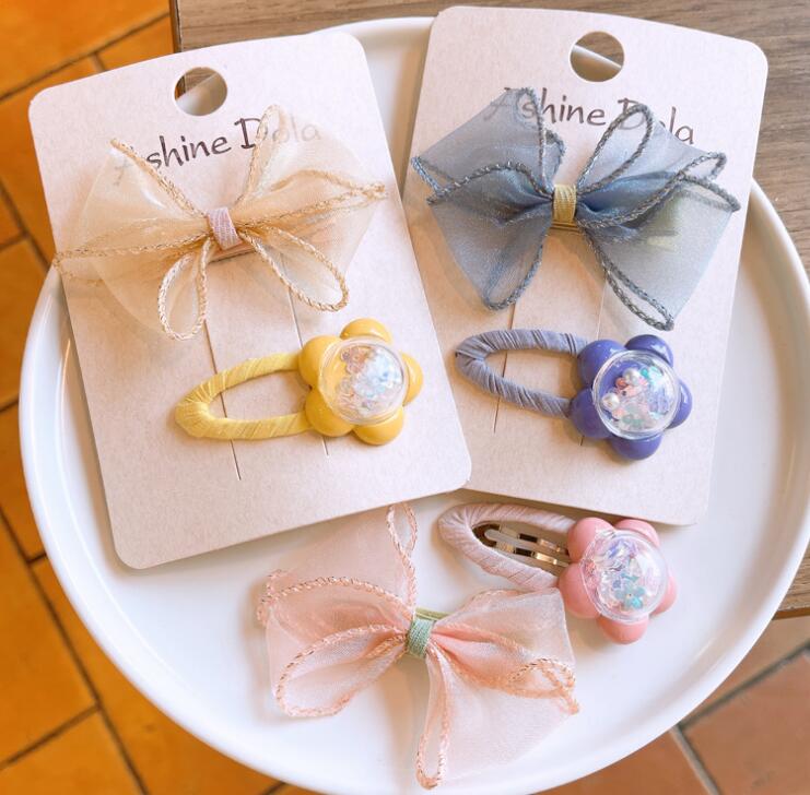 子供用★キッズ★髪飾り★まとめ髪用★ヘアアクセサリー★ヘアピン★2枚入り★多色