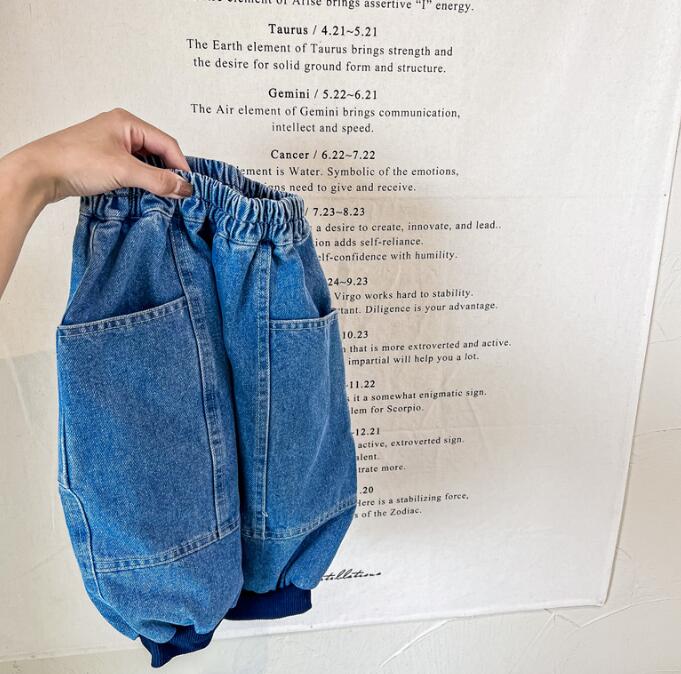 子供服★ズボン★ボトムス★ジーンズ★韓国風子供服★キッズ女の子★デニム★2色★80-130CM