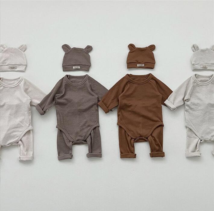 2023★春新作★韓国風ベビー服★ロンパース+ズボン2セット★4色66-90CM