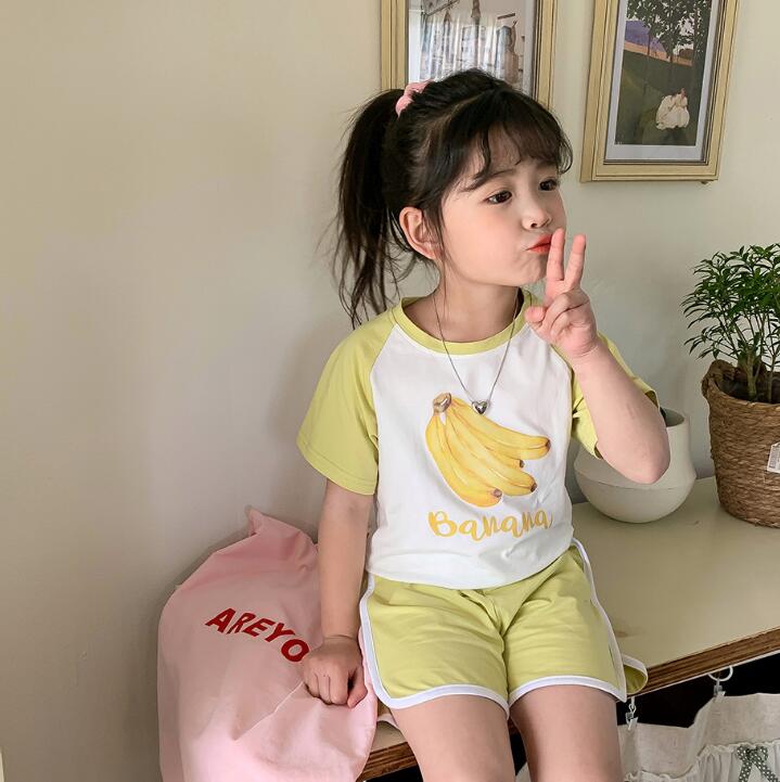 子供服★トップス+パンツ★セットアップ★韓国風子供服★キッズ女の子★90-140CM