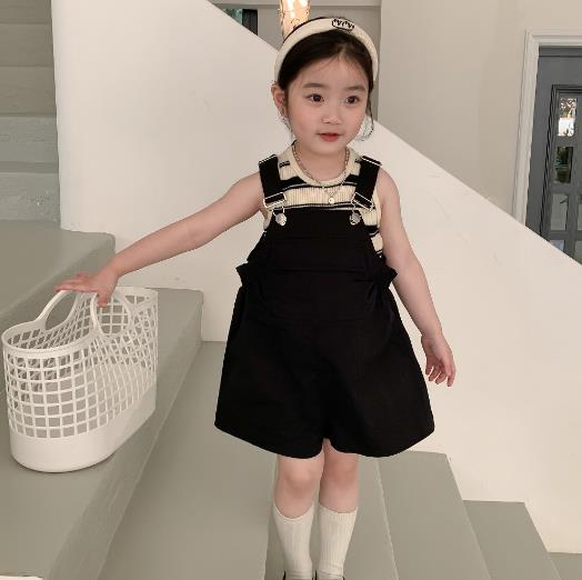 2023夏新品★子供服　ニットベスト&サロペット　分けて販売　80-130cm