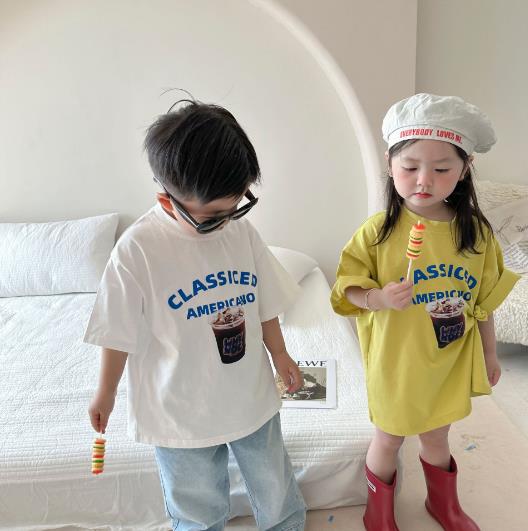 2023夏新品★子供服　トップス　半袖　80-140cm★2色