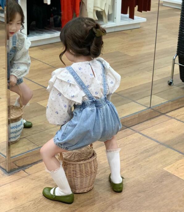 2023★春夏新作★韓国風子供服★トップス★サロペット★2色7-17