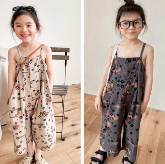 子供服★吊りズボン★連体服★韓国風子供服★キッズ女の子★2色★80-130CM