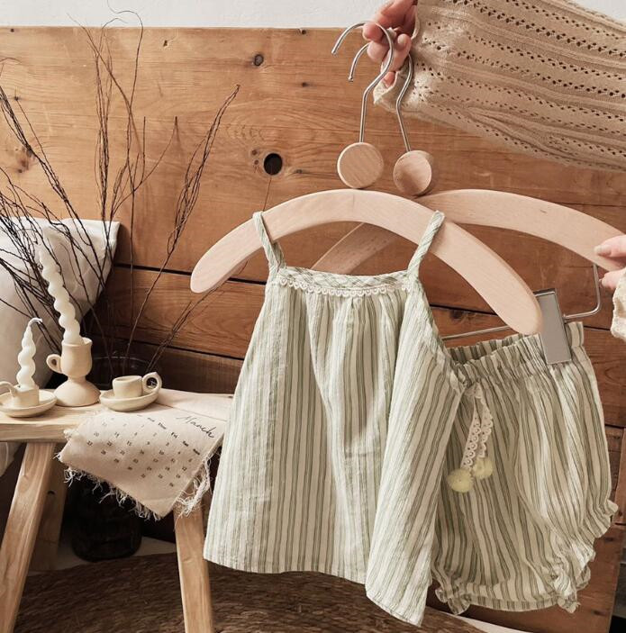 子供服★トップス+パンツ★セットアップ★韓国風子供服★ベビー★ノースリーブ★66-100CM