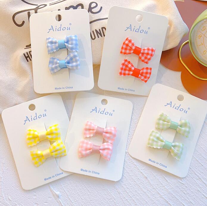 子供用★キッズ★髪飾り★まとめ髪用★ヘアアクセサリー★ヘアピン★蝶結び★2枚入り★多色