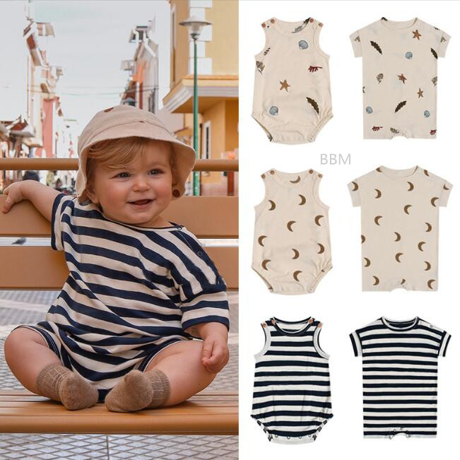 2023★春夏新作★韓国風子供服★ロンパース★ストライプ★6色66-90CM