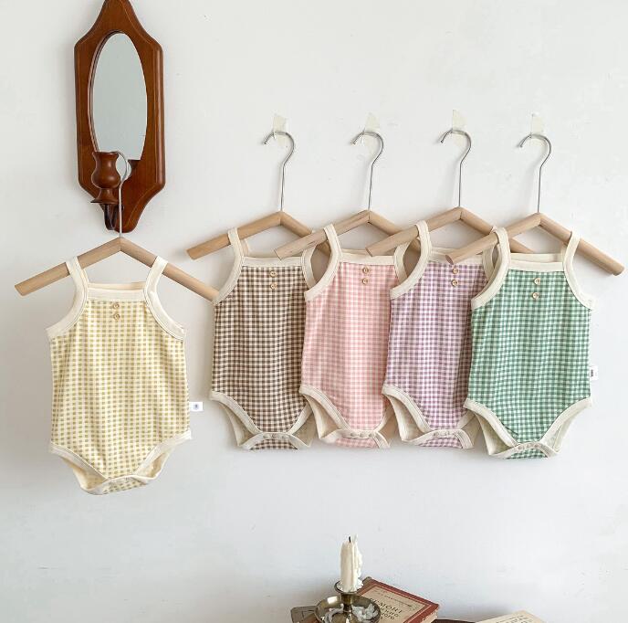 子供服★ロンパース★連体服★韓国風ベビー服★ノースリーブ★可愛い★5色★66-90CM