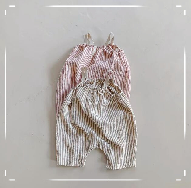 子供服★ロンパース★サロペット★韓国風子供服★ベビー★可愛い★2色★66-90CM