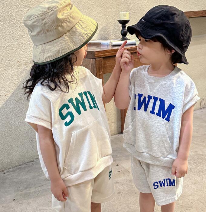 2023★春夏新作★韓国風子供服★トップス+ズボン2セット★2色80-150CM