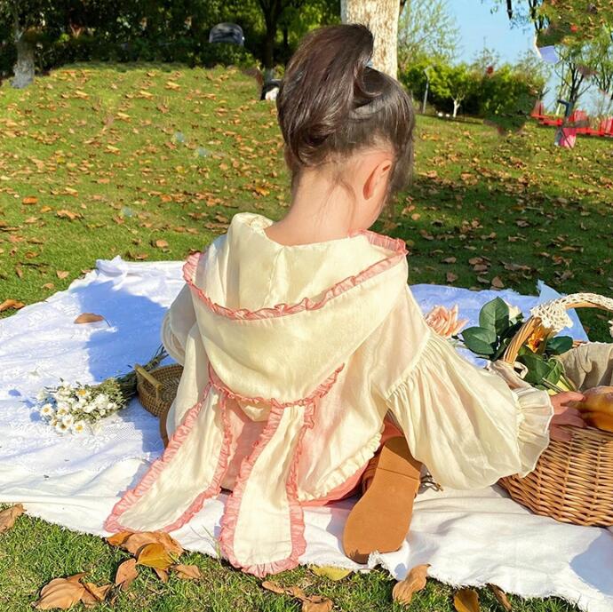 子供服★トップス★日焼け防止服★韓国風子供服★キッズ女の子★薄手★80-140CM