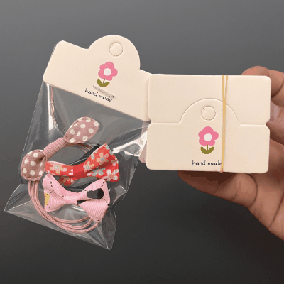 包装カード アクセサリー用品 包装タグ ショップカード 包装ラッピング インナーパッケージ 花 100枚入