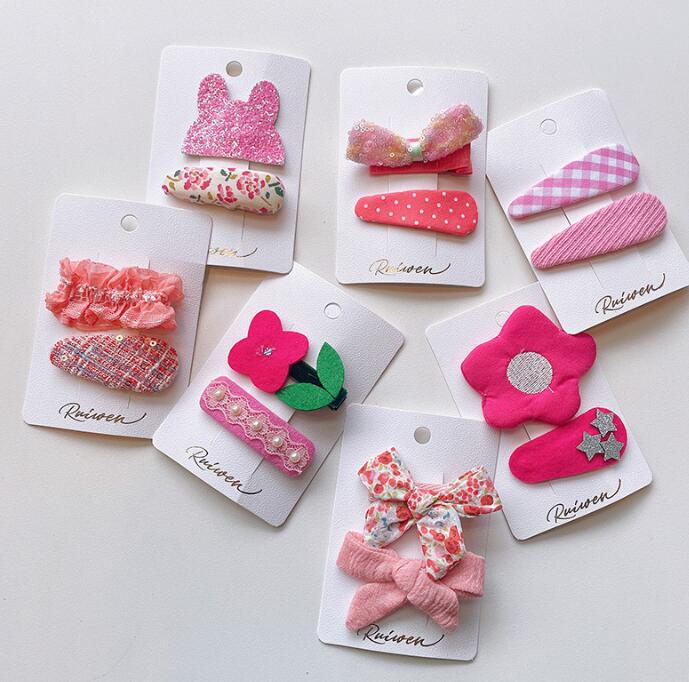 子供用★ヘアピン★髪飾り★まとめ髪用★ヘアアクセサリー★韓国風★2枚入り★多色