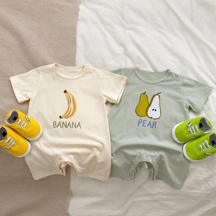 子供服★ロンパース★連体服★韓国風子供服★ベビー★半袖★可愛い★2色★66-90CM