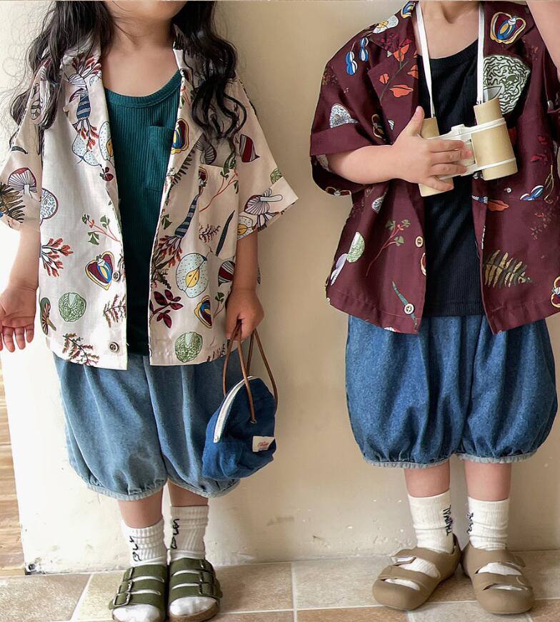 2023★春夏新作★韓国風子供服★シャツ★2色80-130CM