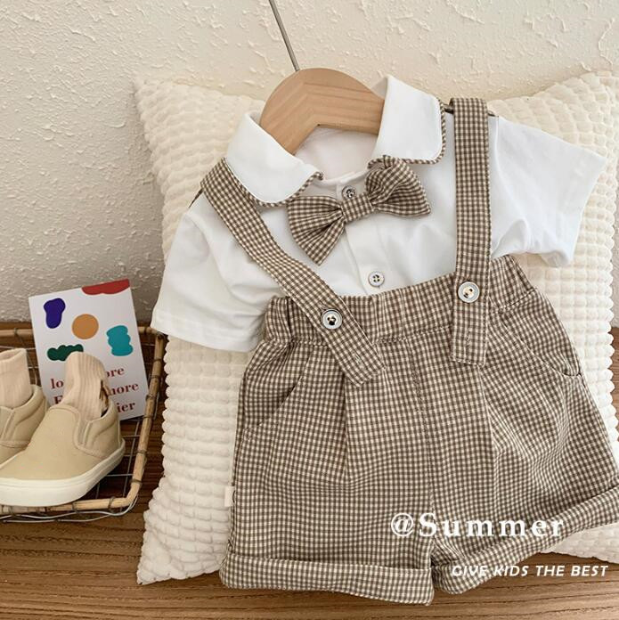 子供服★トップス★ワイシャツ★サロペット★韓国風子供服★キッズ★格好いい★73-130CM