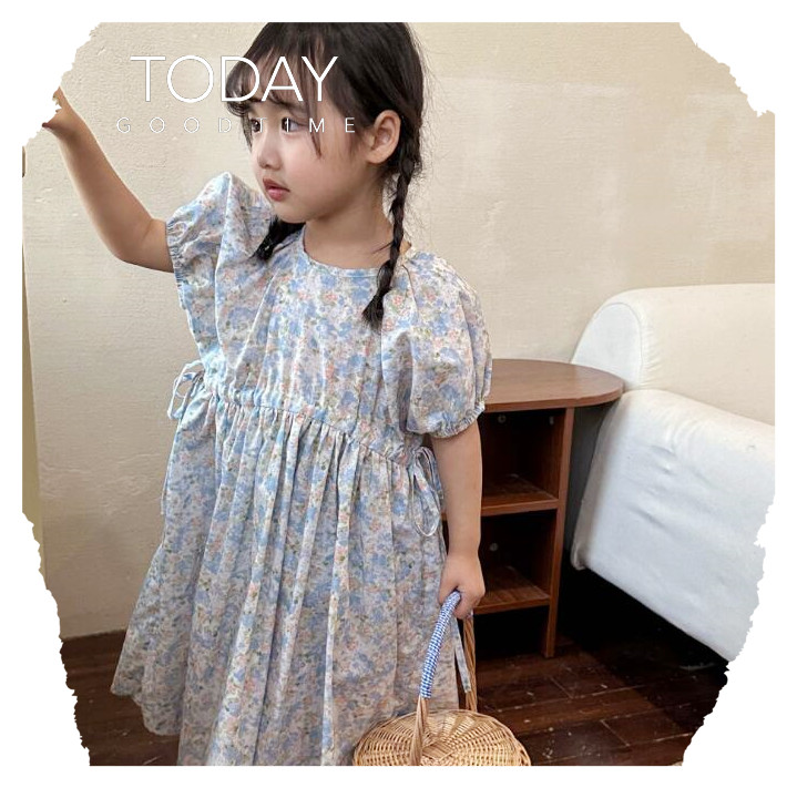 子供服★ワンピース★半袖★花柄★韓国風子供服★キッズ女の子★80-150CM