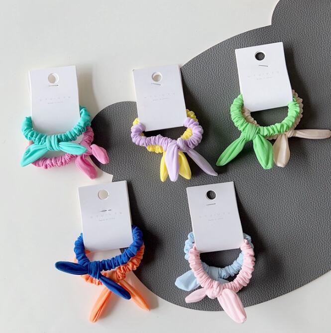 髪飾り★まとめ髪用★ヘアアクセサリー★子供用★キッズ女の子★ヘアゴム★2枚入り★多色